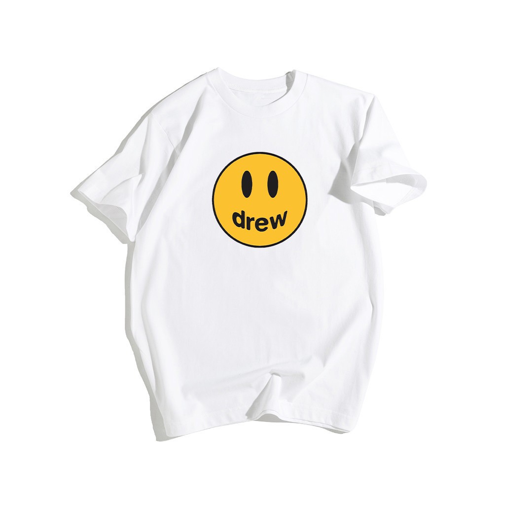 Áo thun unisex form rộng in Logo Dreww, Áo phông cổ tròn kiểu đáng basic thời trang chất thun thoáng mát