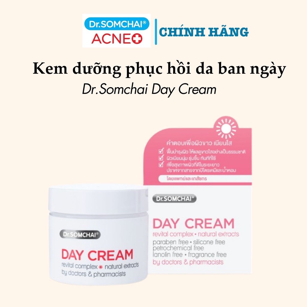 Kem dưỡng ban ngày DR. SOMCHAI DAY giúp bảo vệ da, giảm nếp nhăn, sạm da, thâm, nám