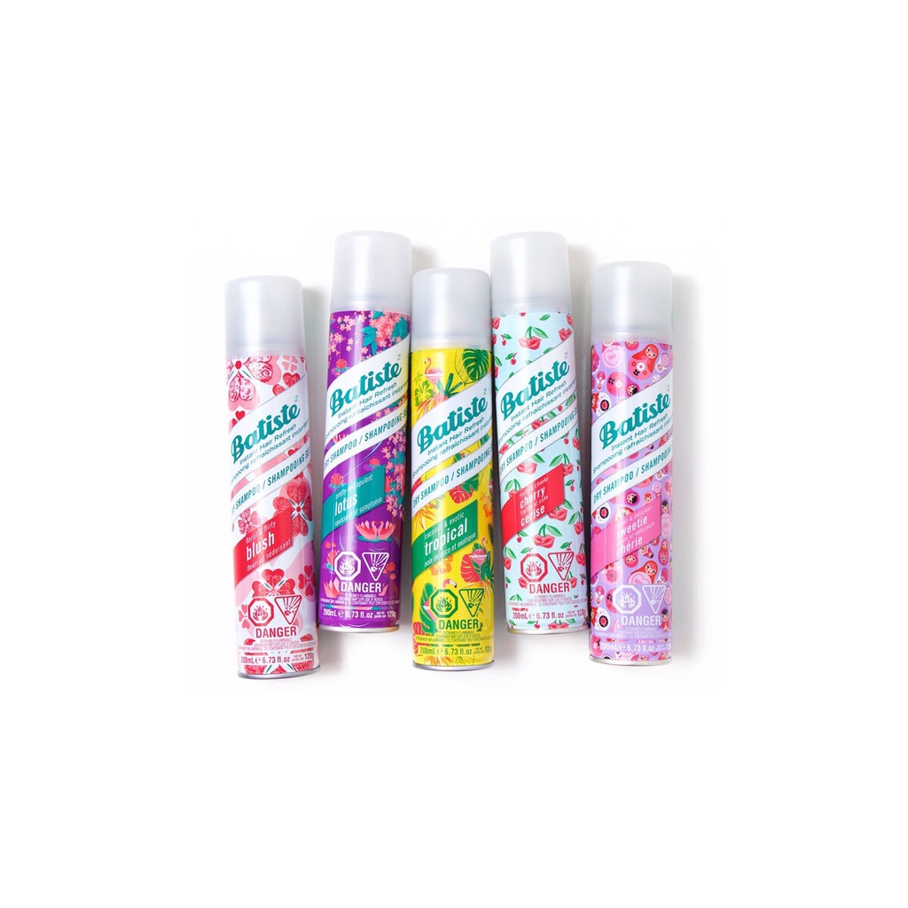 1 Chai Dầu gội đầu khô Batiste Dry Shampoo 200ml --UK