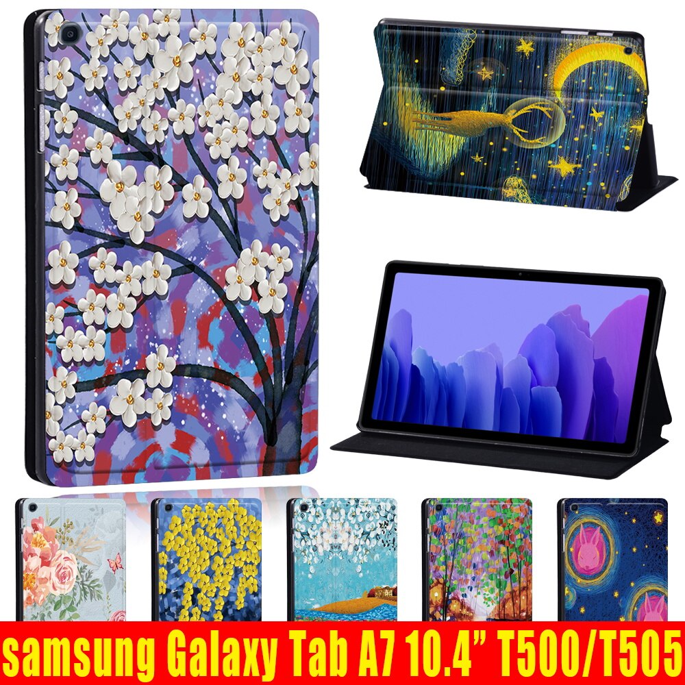 Bao Da Kèm Bút Cảm Ứng Cho Samsung Galaxy Tab A7 10.4 Inch 2020 T500 / T505