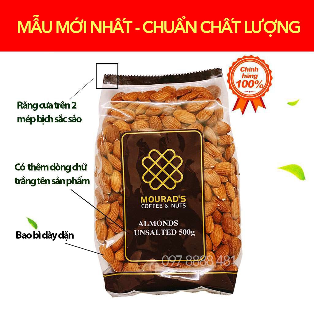 Hạnh Nhân Tách Vỏ - Nhân Hạt Hạnh Nhân Úc Mourad's 500g ( Ăn Kiêng / Làm sữa/ Giảm cân )