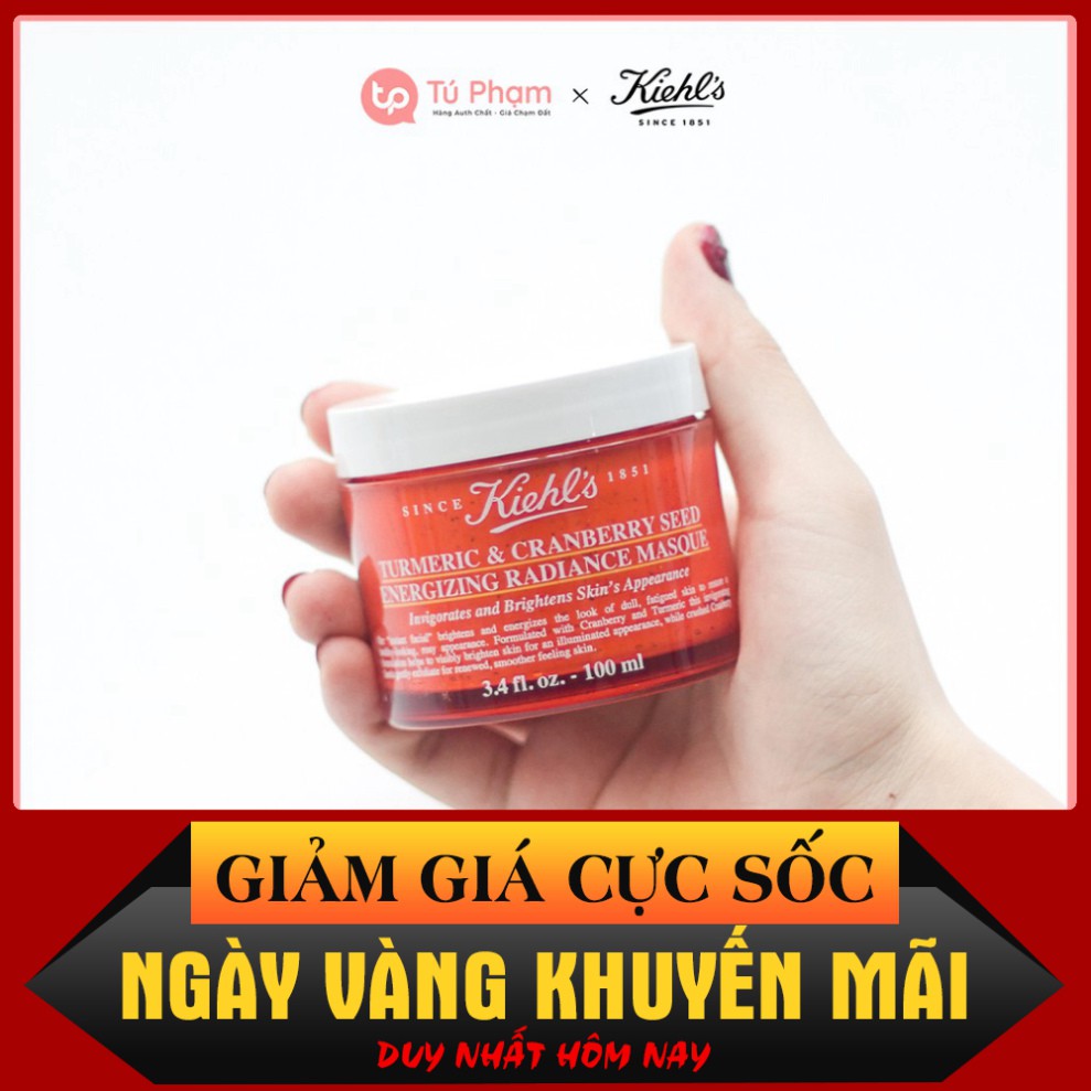 SALE NGÀY HÈ Mặt Nạ Nghệ & Nam Việt Quất Kiehl's Turmeric & Cranberry Seed Energizing Radiance Masque SALE NGÀY HÈ