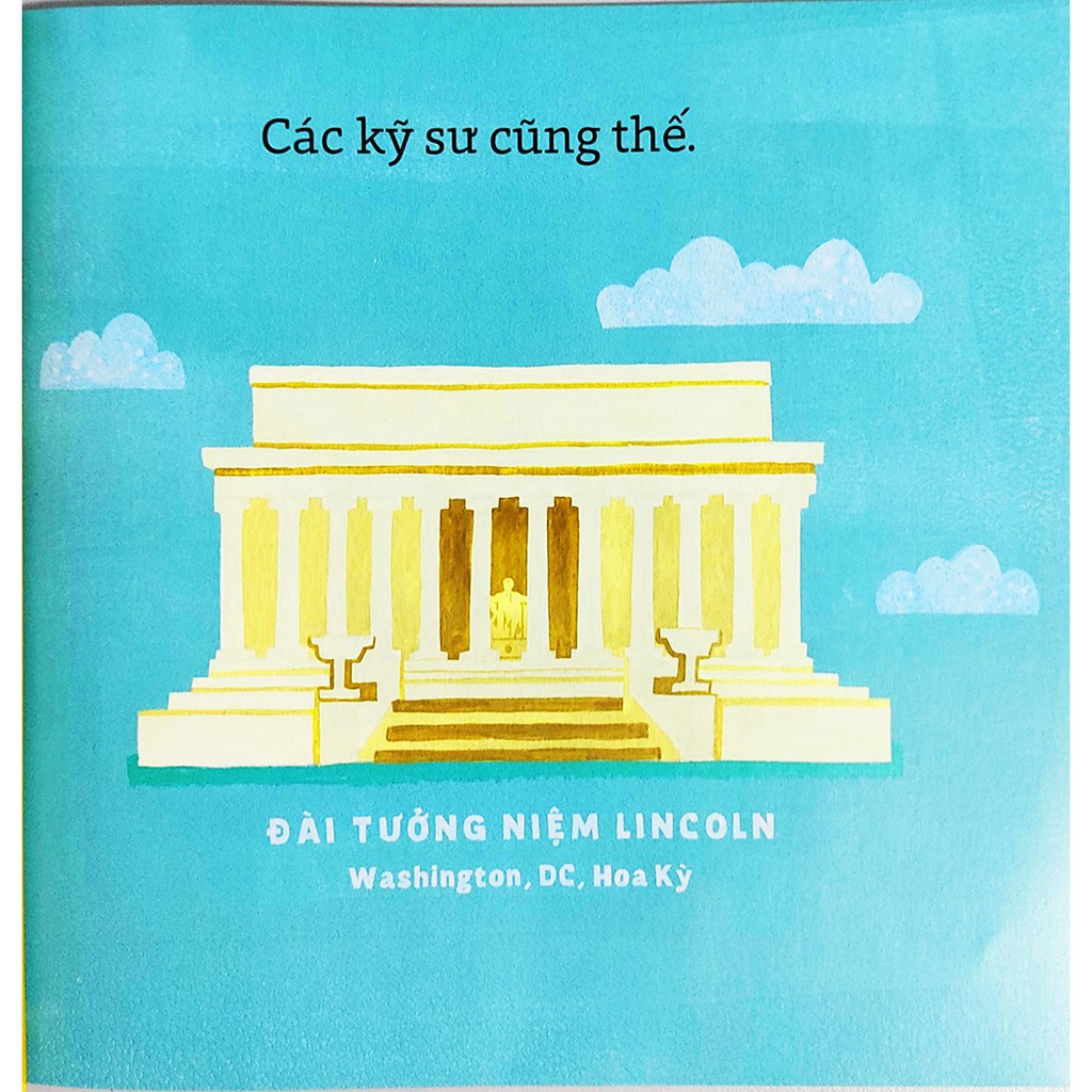 Sách - Bé yêu kỹ thuật kết cấu công trình - Picture book song ngữ dành cho trẻ từ 0 đến 6 tuổi