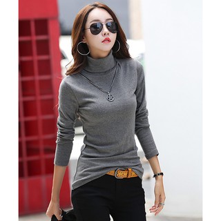 Áo thun tay dài cổ lọ