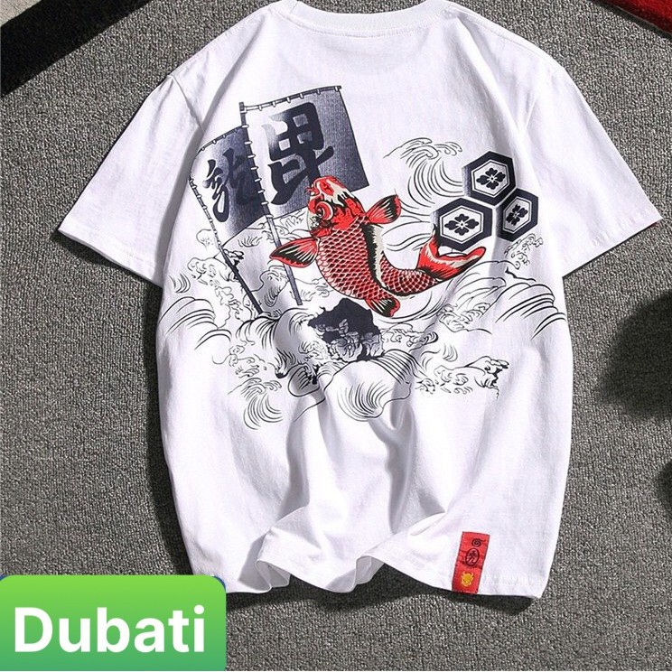 ÁO THUN NAM NỮ CÁ CHÉP ĐỎ RED HÀN QUỐC FORM RỘNG HOT TREND SÀNH ĐIỆU VẢI DÀY MIN - DUBADUBATI FASHION