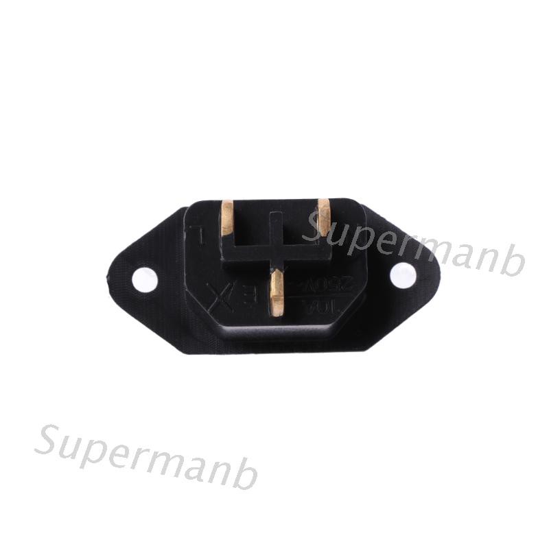Bộ 10 ổ cắm điện AC 250v 10A 3 chấu IEC320 C14 chất lượng cao