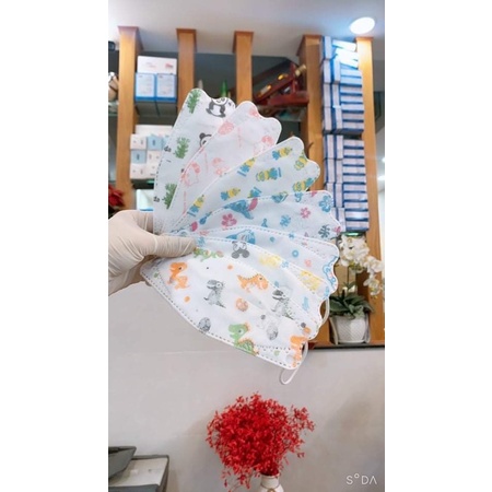 khẩu trang 4d duy quân dành cho bé từ 3 đến 12 tuổi sản xuất việt nam *Free Ship* túi 10 chiếc thùng 30 túi