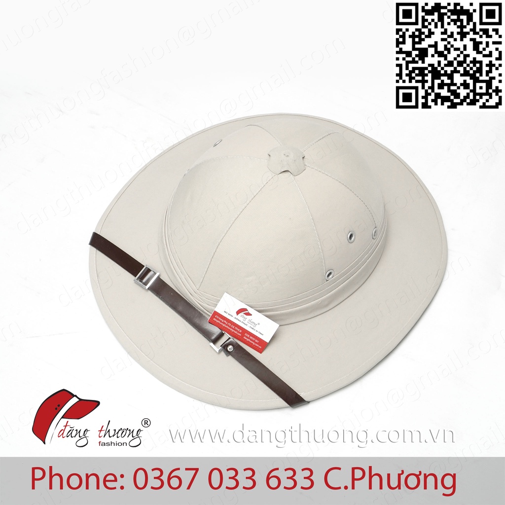 [HÀNG CÓ SẴN] [SHIP HỎA TỐC] Mũ nón cối bọc vải lính Pháp Đông Dương - Mũ Bấc - Phụ kiện chụp ảnh quay phim