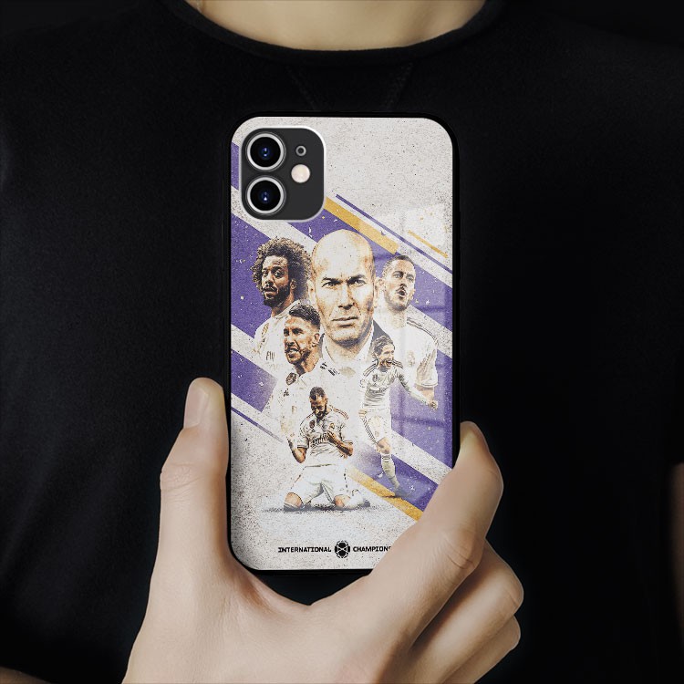 Ốp lưng kính GOGO Zidane và Real Madrid Iphone 7 - Iphone 12 pro max OK-FOO20010216