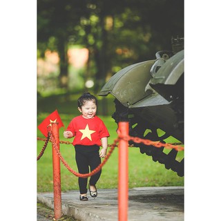 Bộ 100 Áo cờ đỏ sao vàng size tự chọn