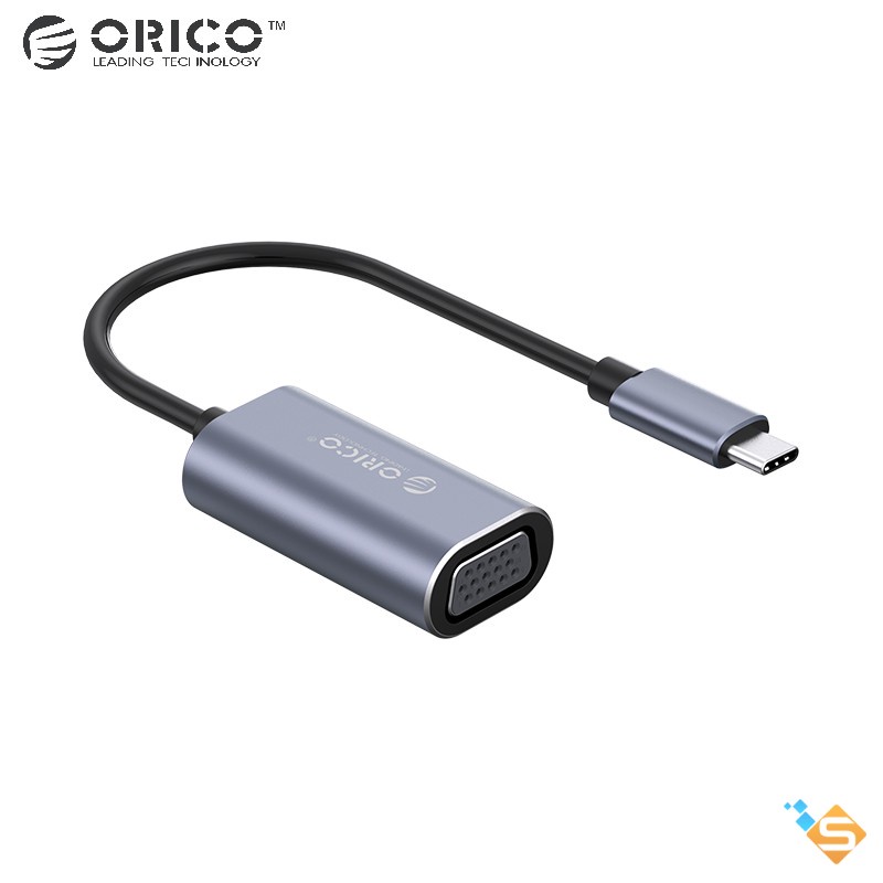 Cáp Chuyển Đổi Type-C sang VGA HDMI 4K 1080P ORICO Dùng Cho MacBook PC Laptop Mobile - Bảo Hành Chính Hãng 1 Năm