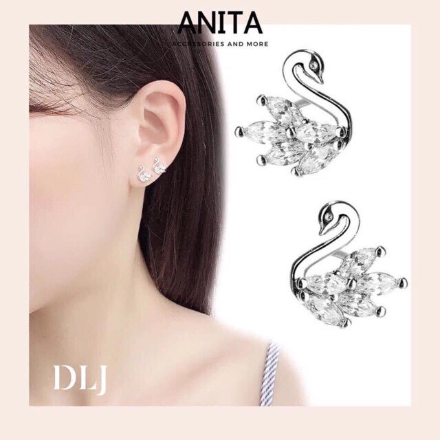 Bông tai thiên nga nhỏ xinh LINH MIU SILVER