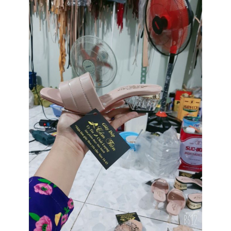 ảnh thật guốc nữ đẹp sale cao 3 phân gót