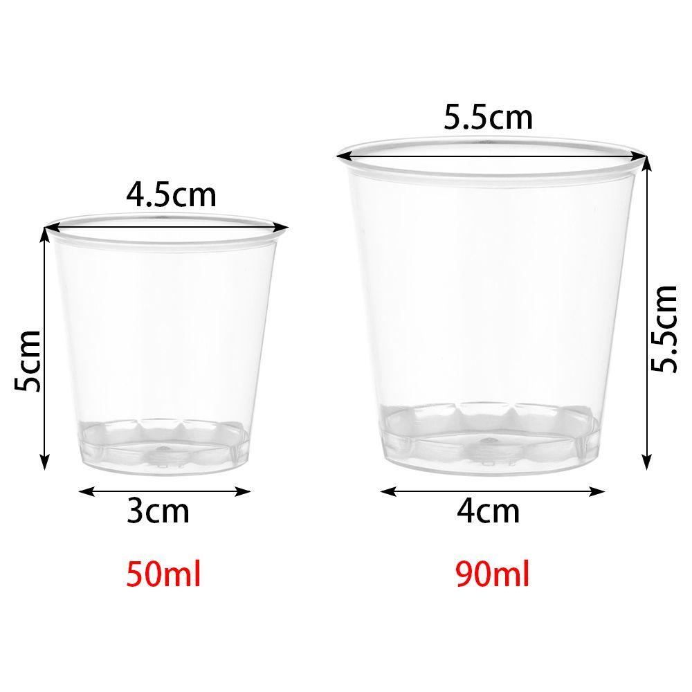 Set 30 / 50 Cốc Làm Bánh Cupcake Bằng Nhựa Trong Suốt Dùng Một Lần DIY