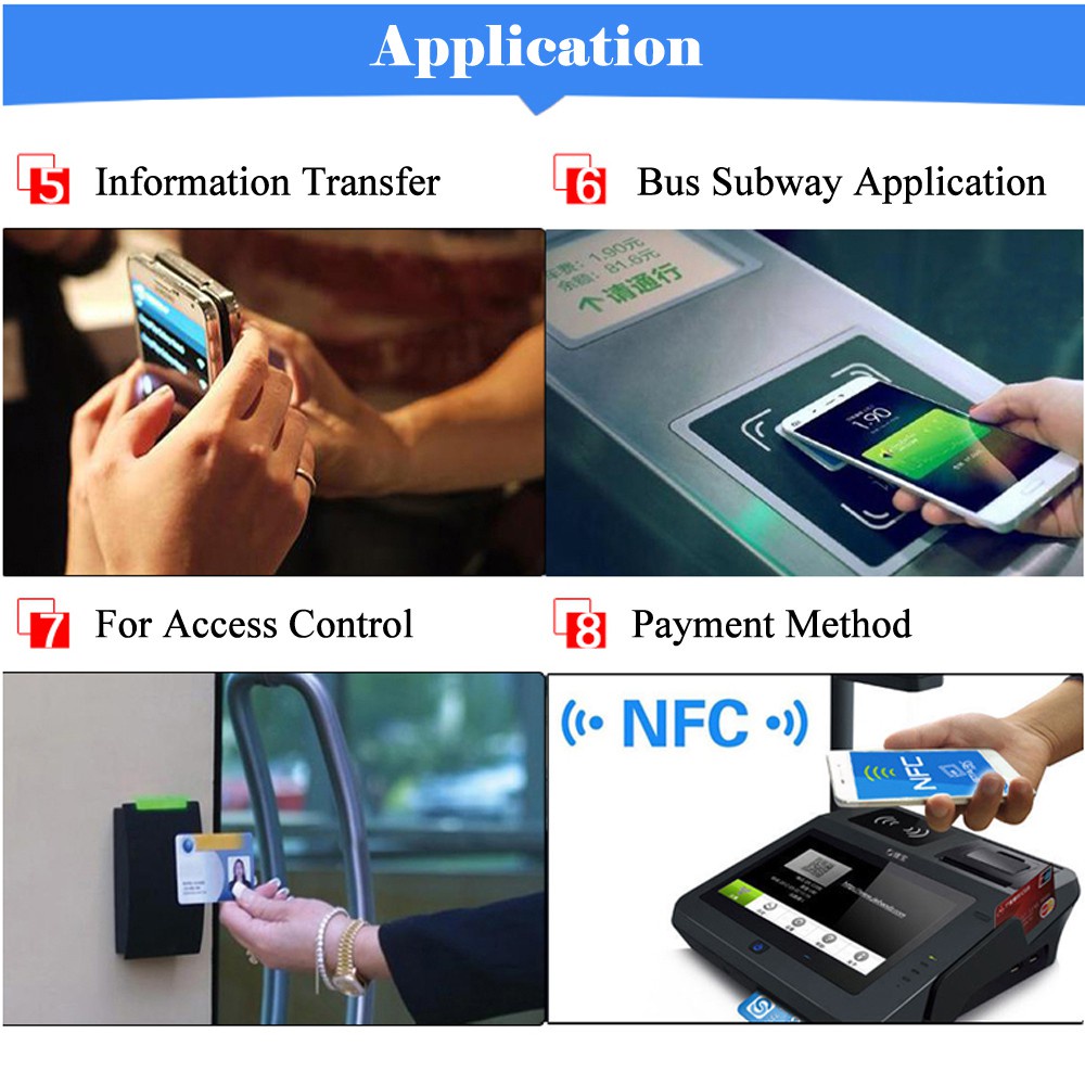 Bộ 1 cái thẻ đánh dấu Ntag213 MALCOLM NFC ISO 14443A 13.56MHz RFID làm nhãn đi đi tuần nhiều màu thông dụng