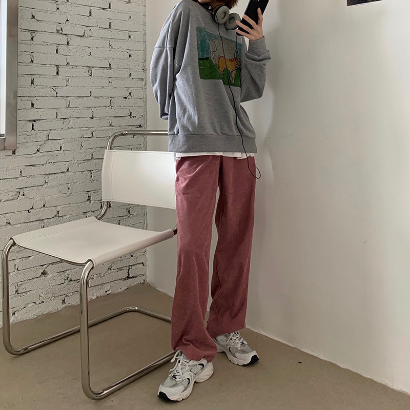 [SẴN] Quần jean nữ ống rộng Ulzzang Quảng Châu QDJ6