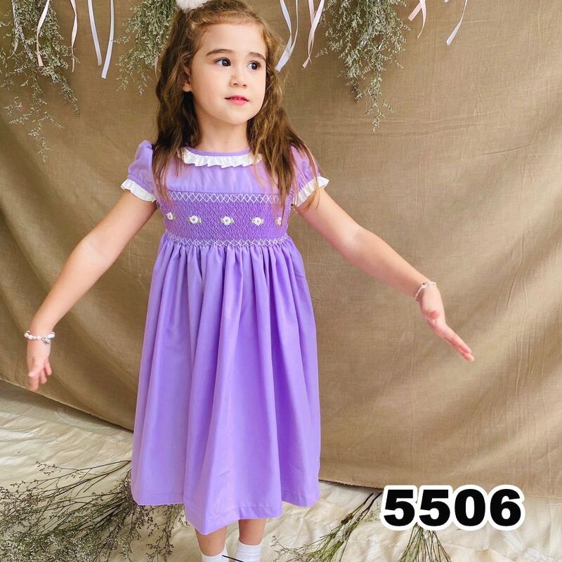 Đầm Smock Bé Gái Oliriver Cho Bé Từ 9-22KG