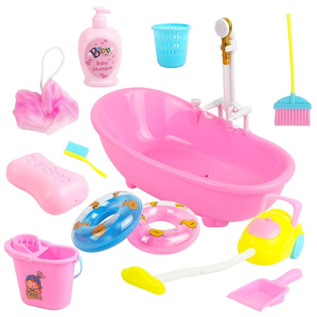 Bộ đồ chơi nhà tắm bồn tắm có thể phun nước