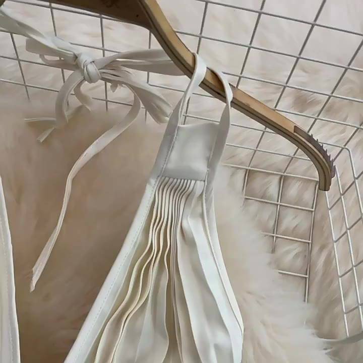 Váy LUHAZO Maxi đi biển sexy body dự tiệc  dáng dài xòe hở lưng cổ yếm Hàn Quốc sang chảnh thời Trang 1949 DK1T