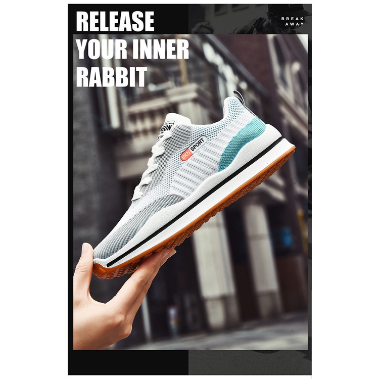 Giày thể thao nam Sneaker, kiểu dáng thể thao, phù hợp với đi làm, đi chơi, thoáng khí, hút mồ hoi chân | BigBuy360 - bigbuy360.vn