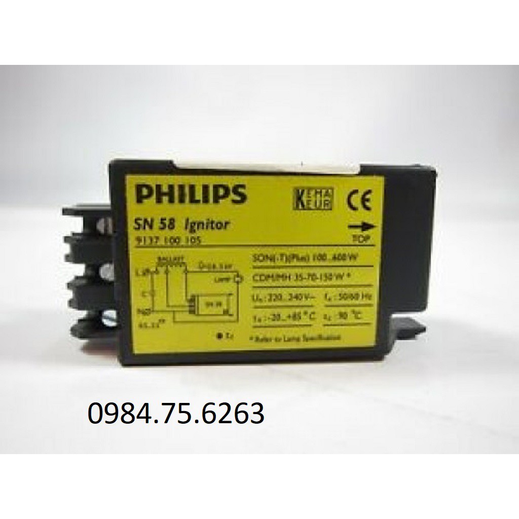 Kích đèn cao áp Sodium SN 58 dùng cho bóng 250w-400w, philips