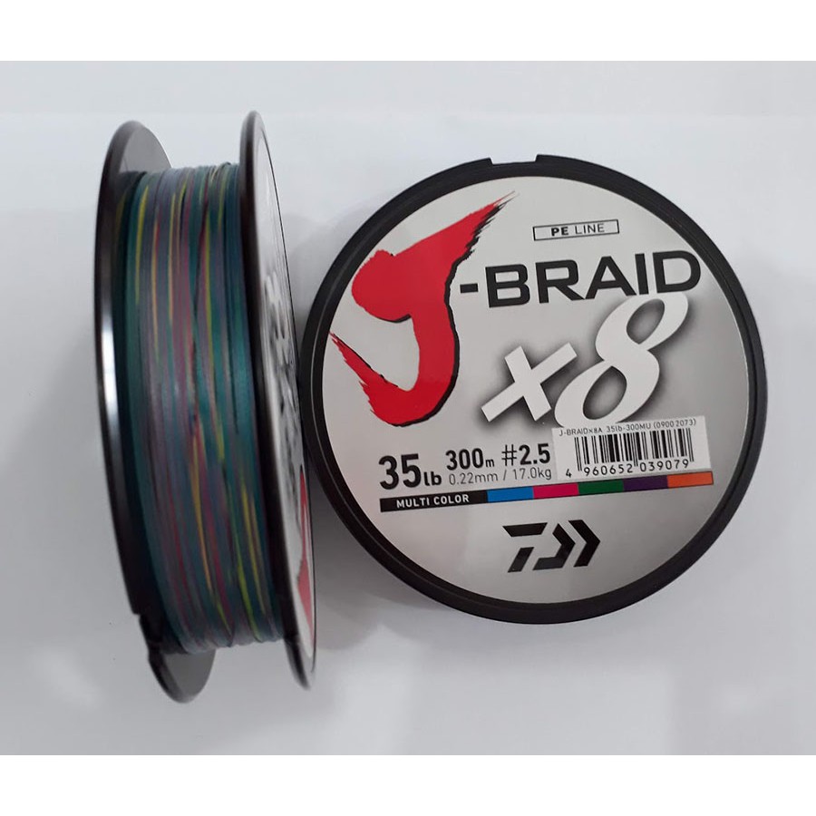 Dây Dù Câu Cá PE Daiwa Nhật J-Braid X8A 300 mét - MU - Nhiều màu