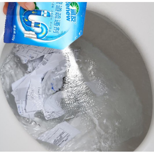 Bột Thông Cống Thông Bồn Cầu Cực Mạnh - Bột Chống Tắc Nghẽn, Bảo Dưỡng Các Đường Ống