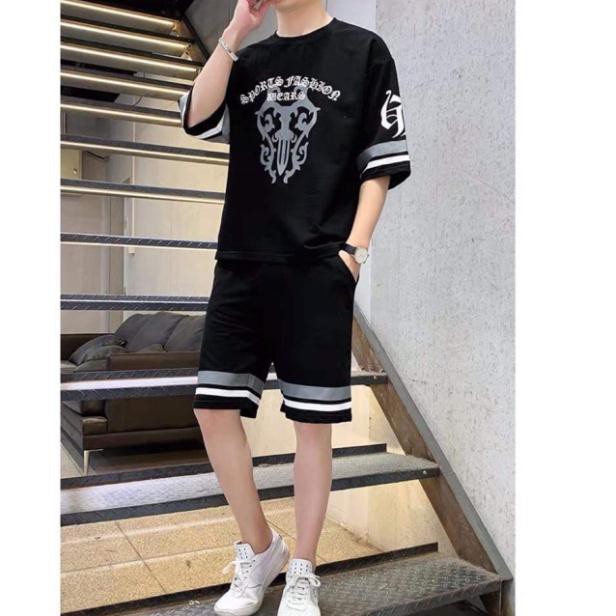 [GiáHủyDiệt] Bộ nam sọc trắng in hình