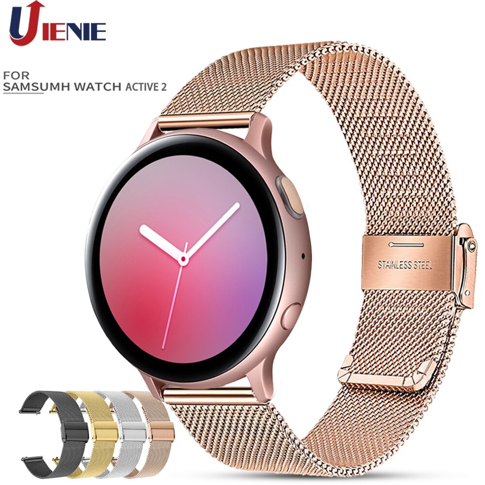 Dây đeo đồng hồ thông minh milanese 20mm thích hợp cho Samsung Galaxy Watch 3 41mm/ Active 2/ Gear S2/ Galaxy 42mm