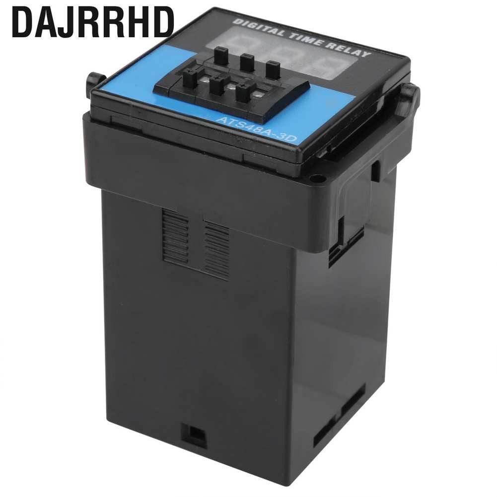 Dajrrhd Time Relay  Digital Display Cycle Delay Switch Controller Timing Module ATS48A‑3D Timer 220V