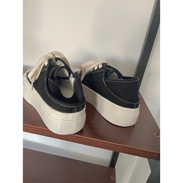 GIÀY ĐẠP GÓT ulzzang đế dày bánh mì vải canvas