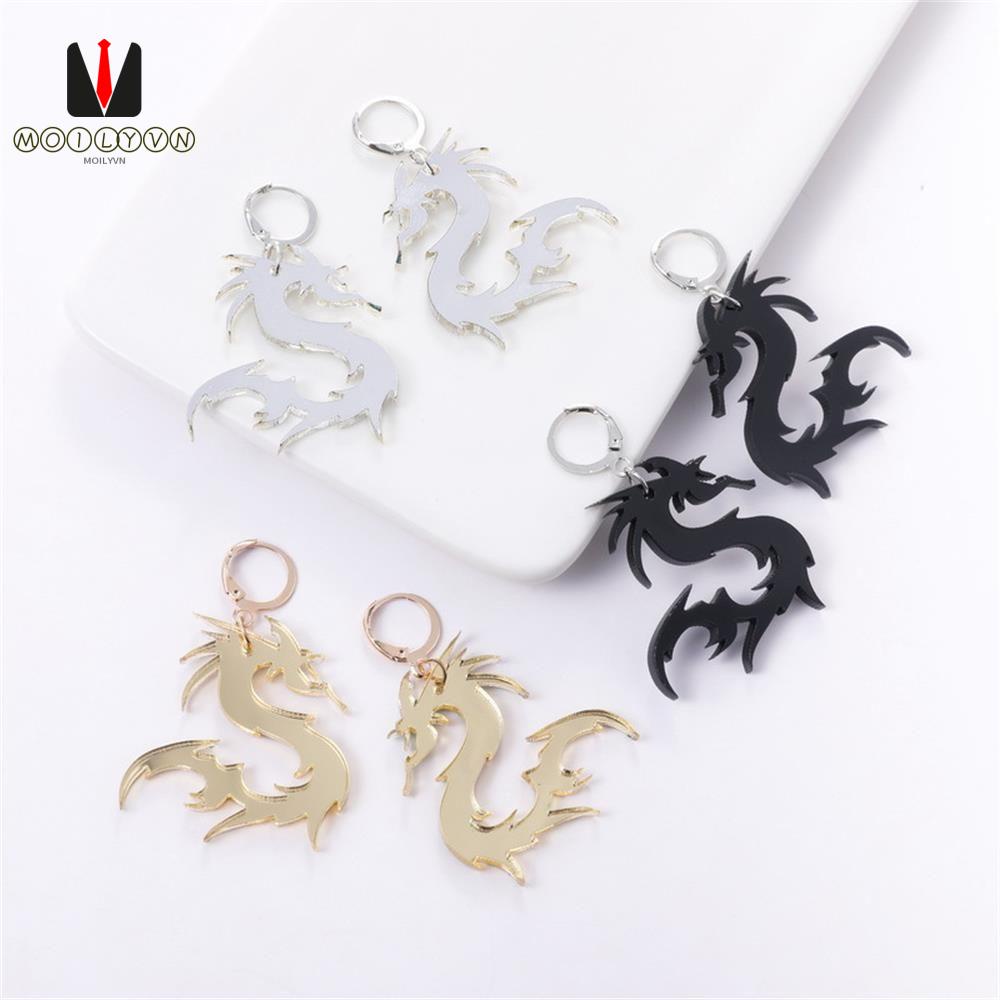 Khuyên Tai Hình Rồng Nhiều Màu Sắc Bằng Acrylic