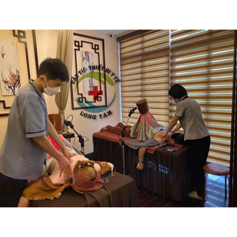 Máy xông ngải cứu có Đèn Hồng Ngoại tặng kèm ngải nhung và tinh dầu