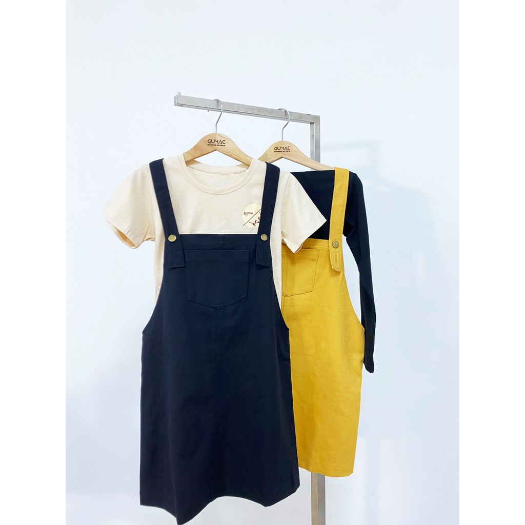[Mã WABRG208 giảm 10% tối đa 50k đơn từ 250k] Yếm kaki sớ jean phối túi GUMAC nhiều màu cá tính DB445 | BigBuy360 - bigbuy360.vn