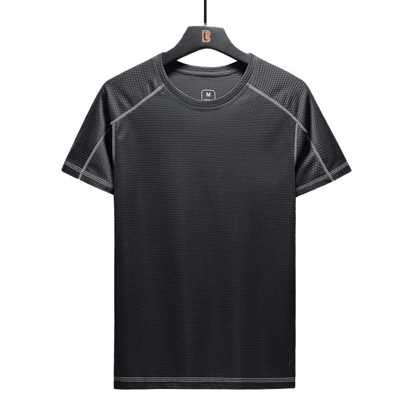 Áo Thun Dáng Ôm Thoáng Khí Nhanh Khô Size M-7XL Phong Cách Hàn Quốc Cho Nam