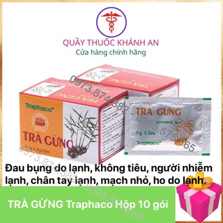 Trà gừng Traphaco (Hộp 10 túi) - Trapharo