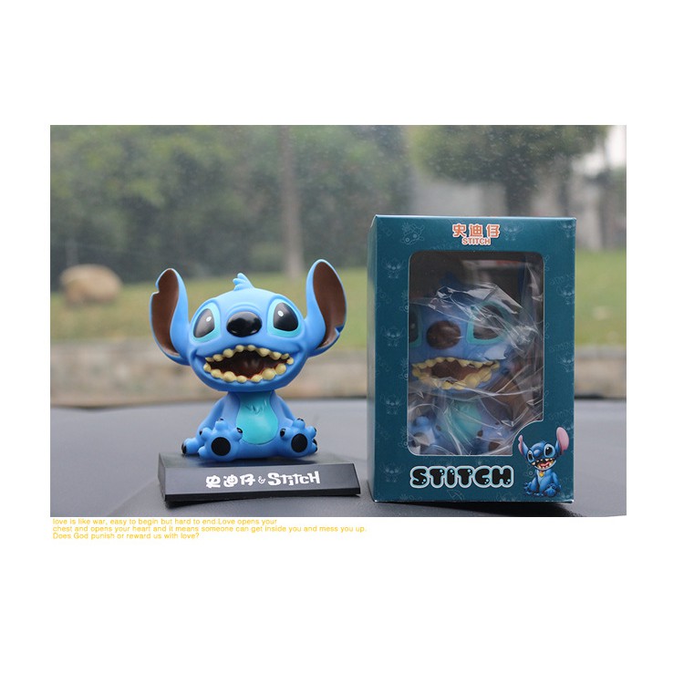 Mô Hình Nhân Vật Stitch Lắc Đầu Trang Trí Xe Hơi