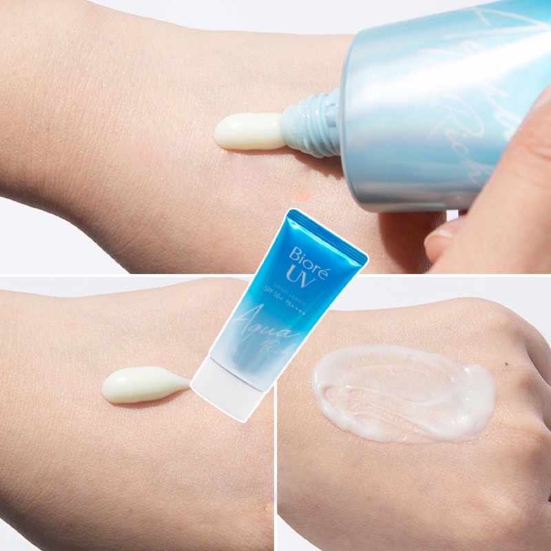 Kem chống nắng Biore UV Aqua Rich Watery Esence loại 50g và 85g chống nắng toàn diện an toàn cho da