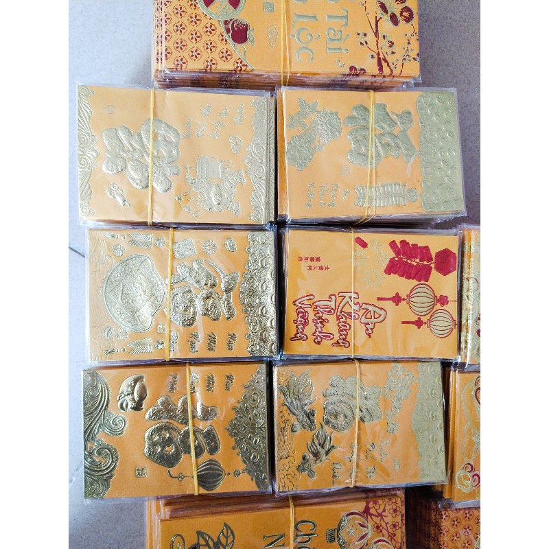 Set 30 chiếc lì xì đỏ lời chúc tết