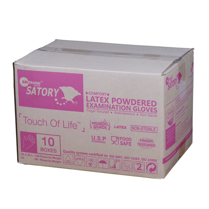 Găng tay y tế  có bột Thai XS, S, M (Hộp)