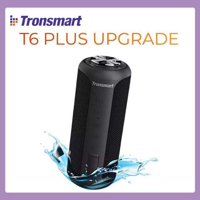 Loa Bluetooth 5.0 Tronsmart Element T6 Plus Upgraded Loa Ngoài Trời, Âm Thanh Vòm 360 Độ, Bass Sâu - Hàng Chính Hãng