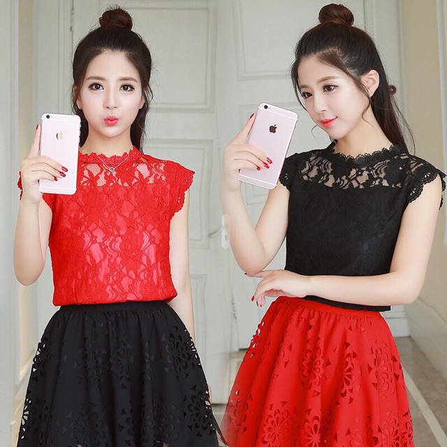 Áo ren nữ hàng bao đẹp y hình size XL, 2XL