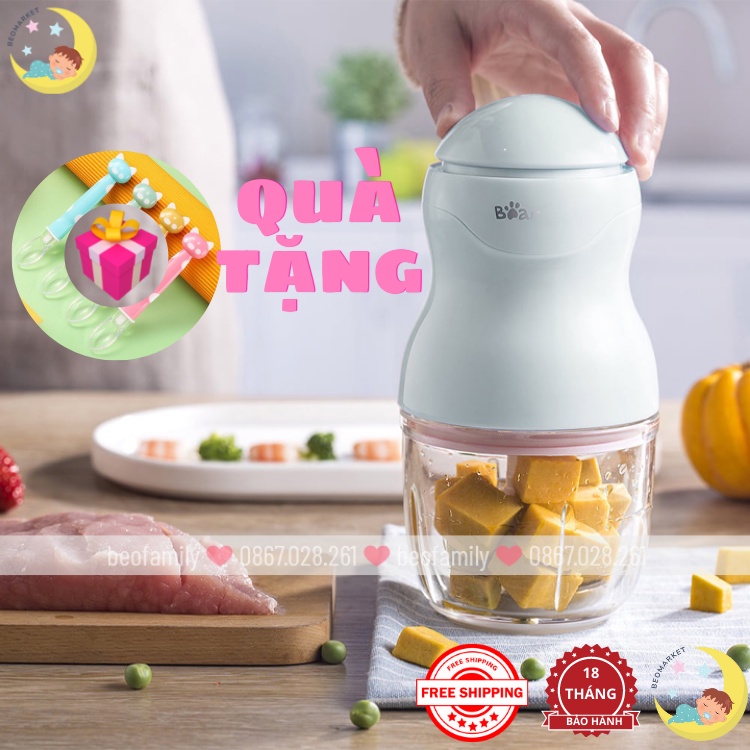 (BẢO HÀNH 18 THÁNG) Máy xay đa năng Bear 0,3l cao cấp cho bé Bản Quốc Tế