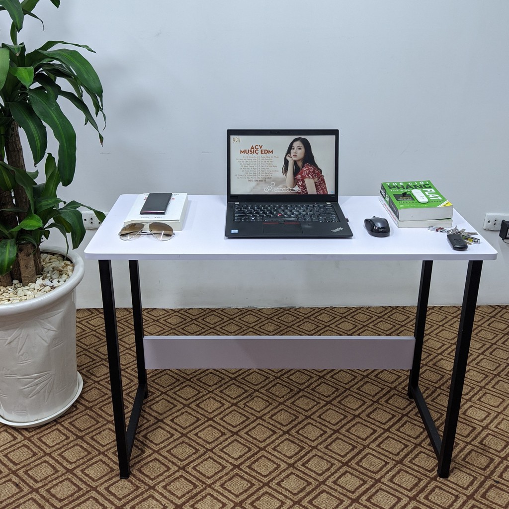 [ COMBO ] Bàn làm việc, học tập kiểu hàn kèm ghế Eames full phụ kiện lắp đặt. | BigBuy360 - bigbuy360.vn