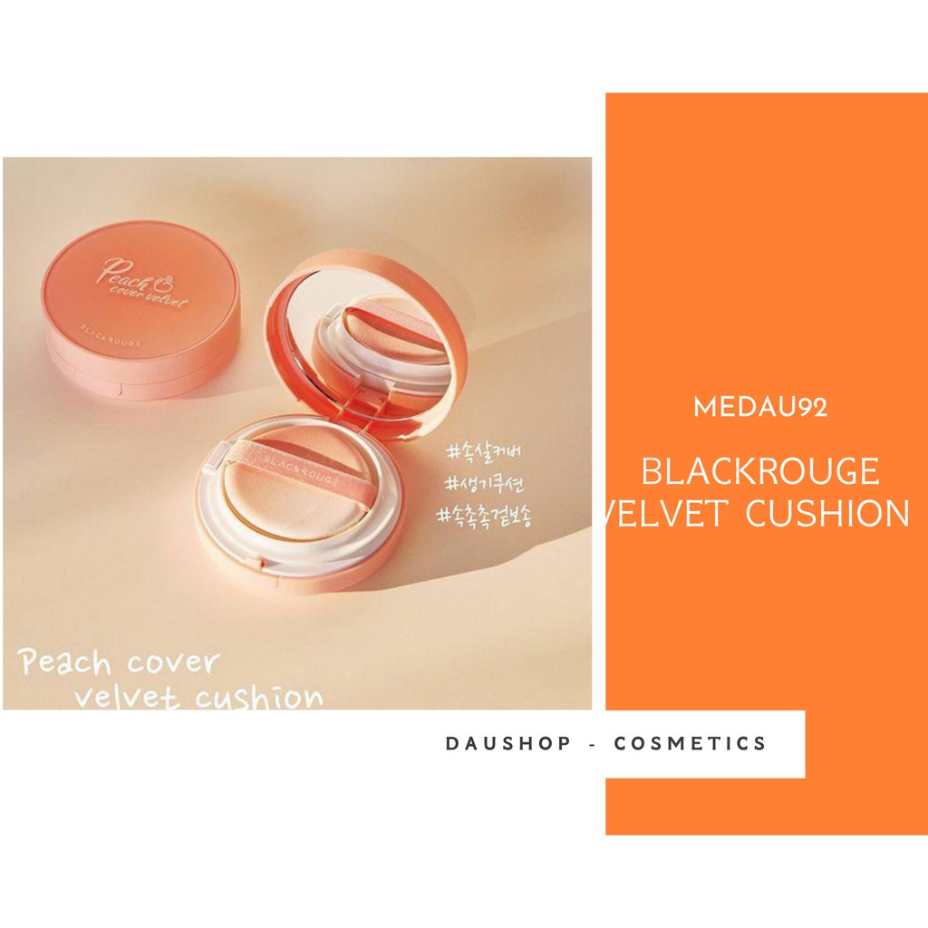Phấn Nước Black Rouge Peach Cover Velvet Cushion