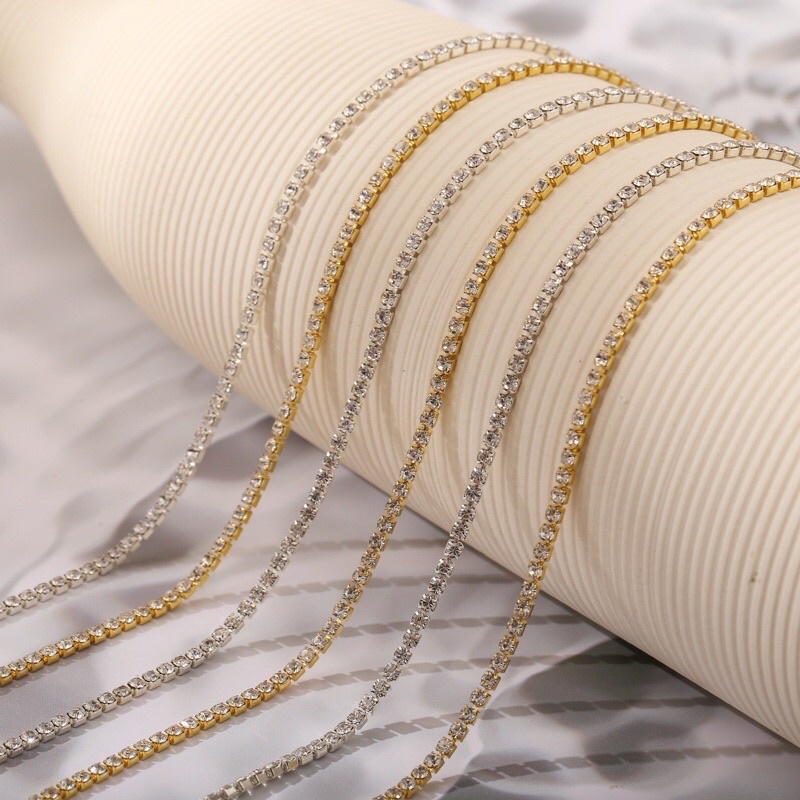 Dây xích đá nail trang trí móng