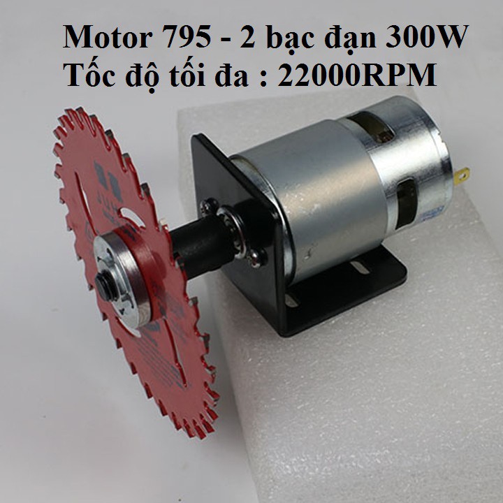 Motor 775,795,895 chế máy cưa,máy cắt siêu khỏe kèm đầu kẹp lưỡi cưa