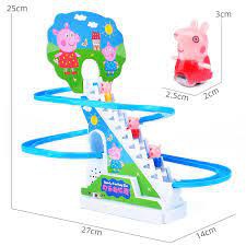 Trò chơi heo peppa leo cầu thang,trượt cầu tuột vui nhộn cho các bé