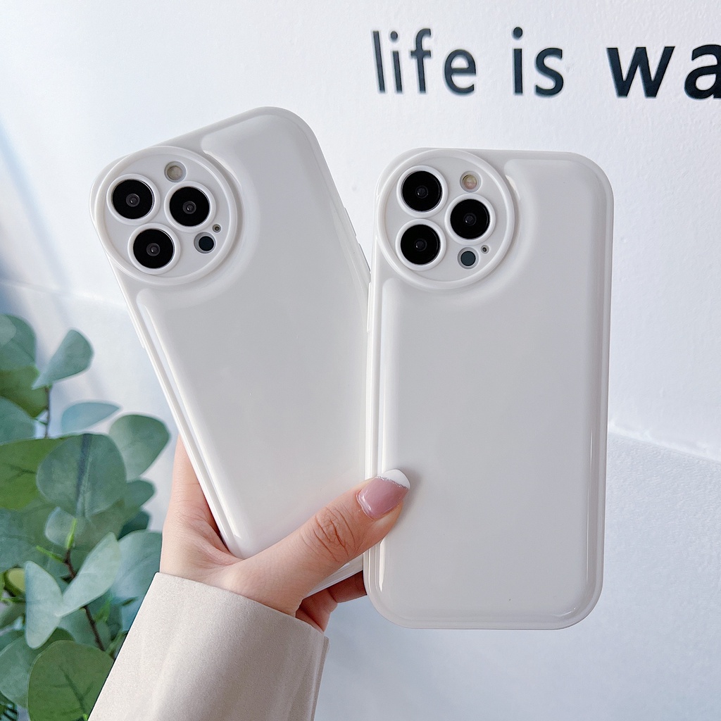 Ốp Điện Thoại tpu Mềm Chống Sốc Màu Trơn Cho Iphone 7G 7P SE 2020 1413 12 11 Pro Max XS Max XR X XS