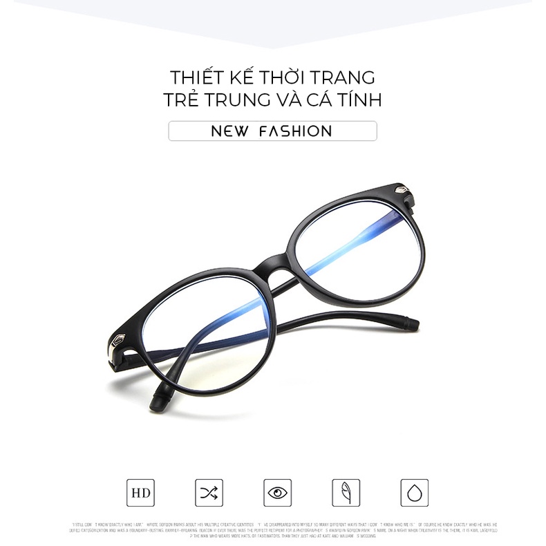 Mắt Kính Không Độ Chống Tia Sáng Xanh Cho Dân Văn Phòng - Kính Mắt Chống Bụi Đi Đường Thời Trang